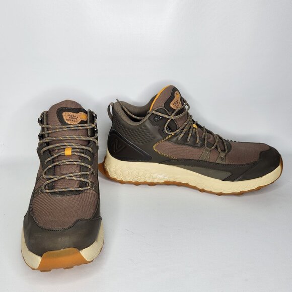 New Balance 14 Fresh Foam X Hierro Mid Gore-tex Wren/Bungee/Golden Hour Shoes - Picture 2 of 6